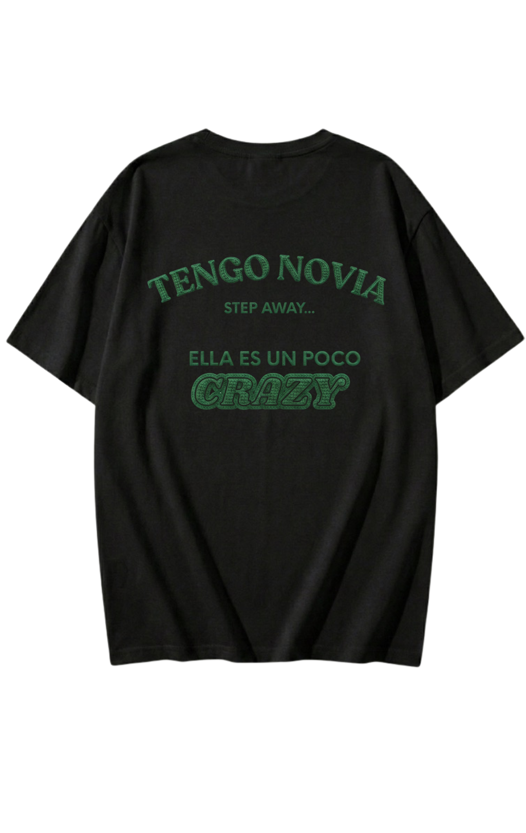Funny Spanglish "Tengo Novia" Shirt - "Ella es un poco Crazy" Boyfriend Gift - Viral Couple Tee