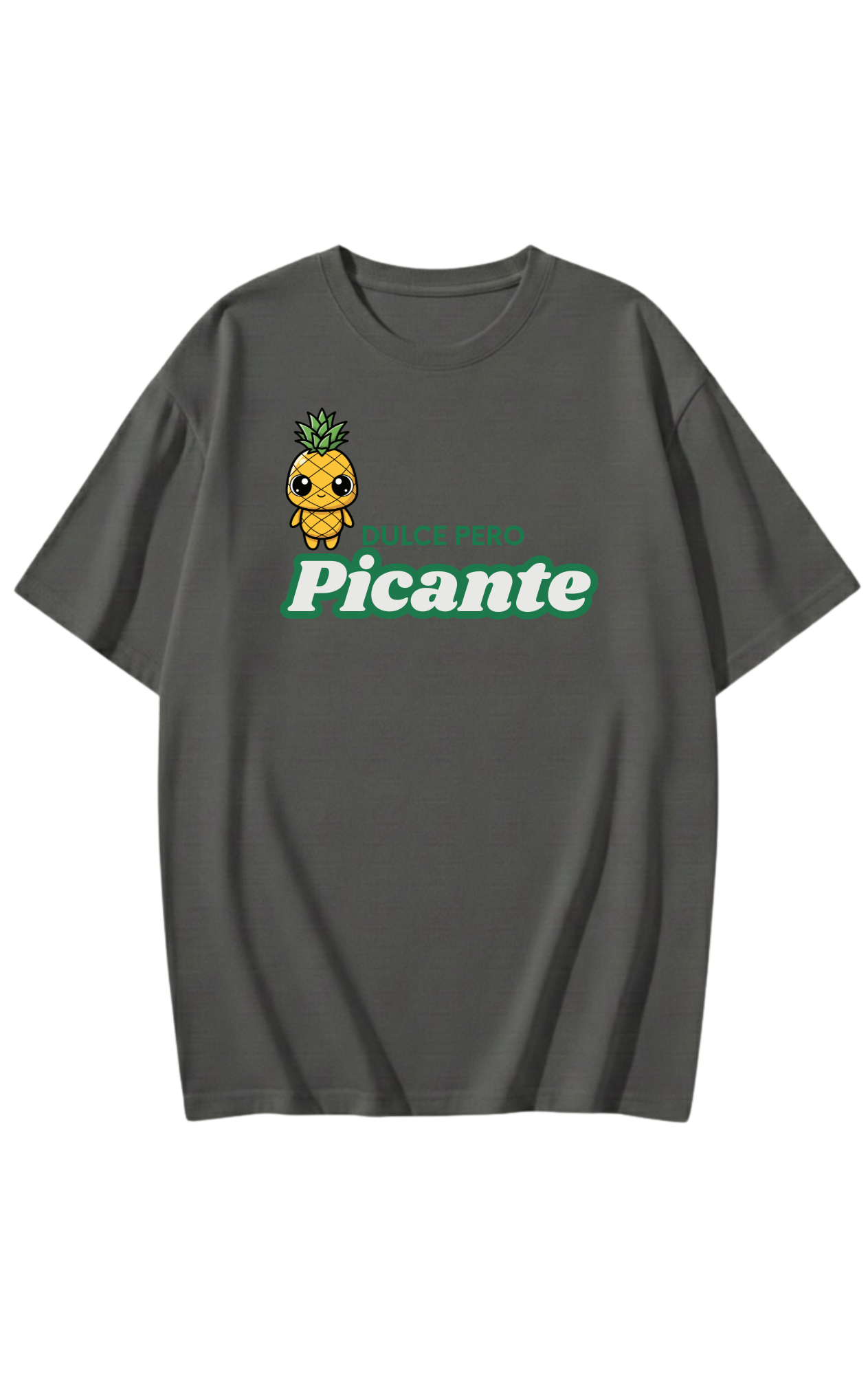 "Dulce Pero Picante" Graphic Tee - Cute Pineapple Unisex Streetwear T-Shirt Womenswear Tshirt Summer Casual Top
