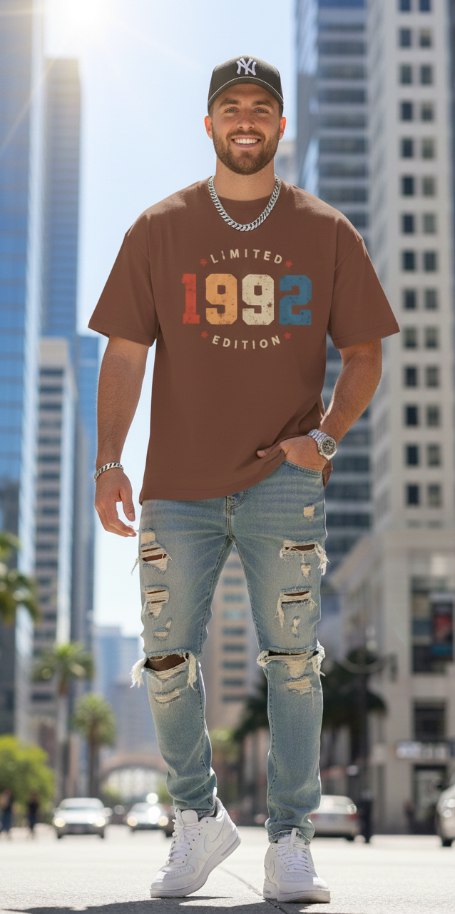 Limited Edition 1992 Vintage Birthday T-Shirt Retro 90s Gift for Men & Women Classic Fit