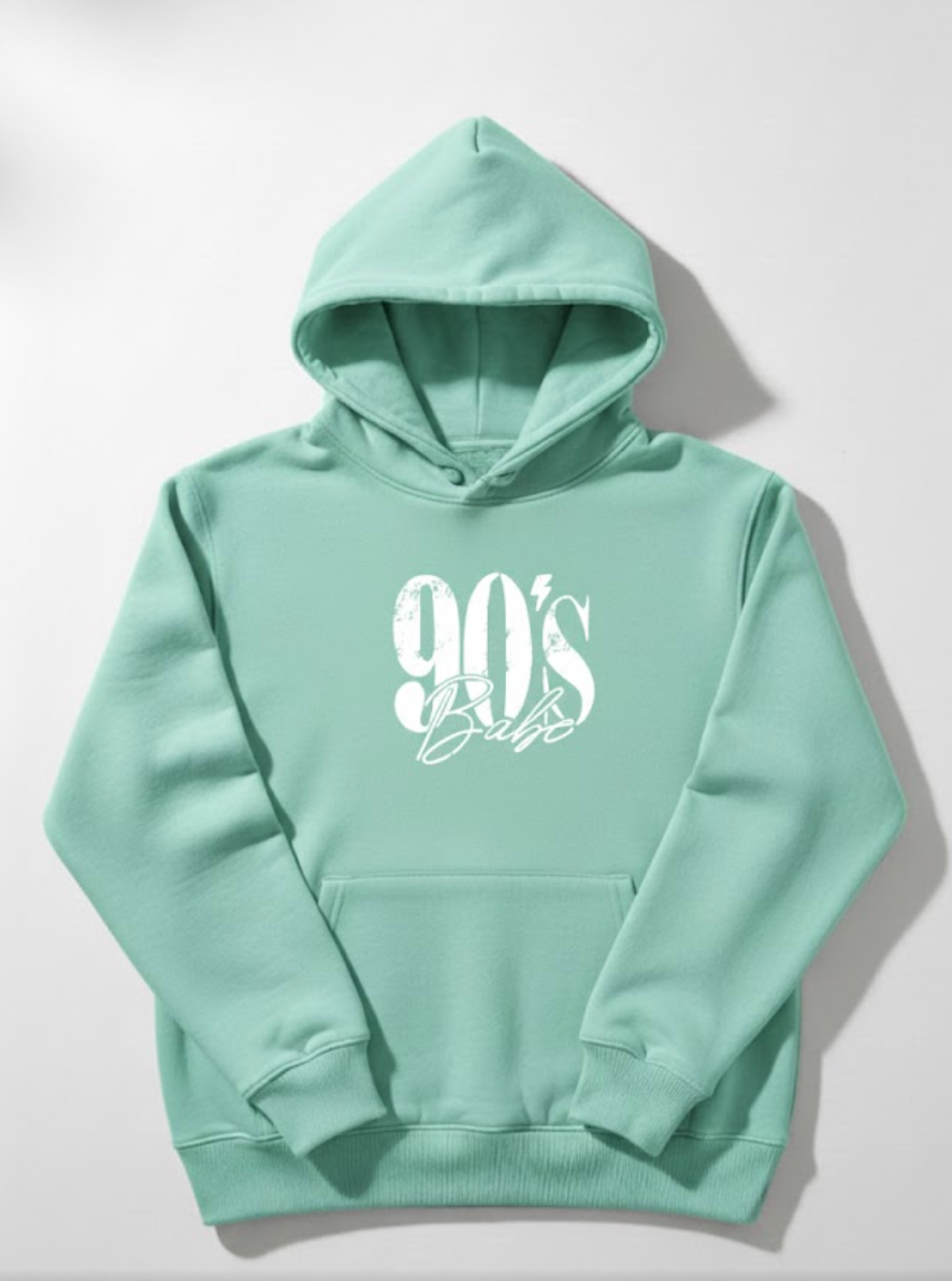 90's Babe Hoodie | Retro Vintage Aesthetic Sweatshirt | Cute 1990s Fashion Gift for Her | Soft Unisex Pullover | Y2K Style Streetwear