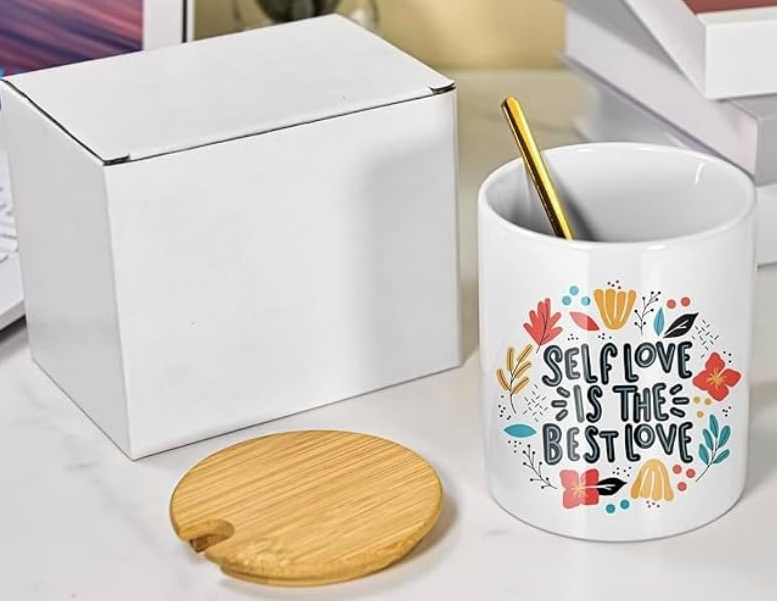 Best Mom Ever Gift Set - 3-Piece Premium Bundle: Canvas Tote Bag, Makeup Pouch & Butterfly Ceramic Mug